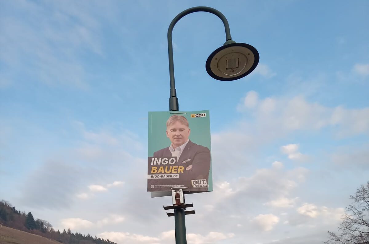 Plakatieren für die Landtagswahl 2026